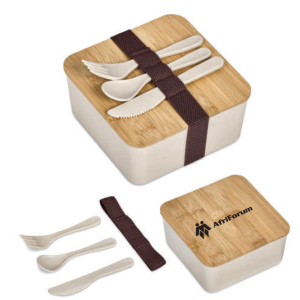 Wani Weat straw & Bamboo Luch Box